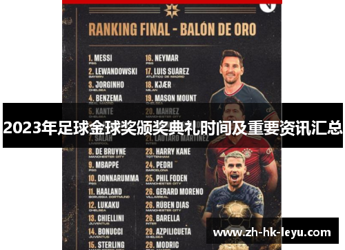 2023年足球金球奖颁奖典礼时间及重要资讯汇总 2023年足球金球奖颁奖典礼时间及重要资讯汇总